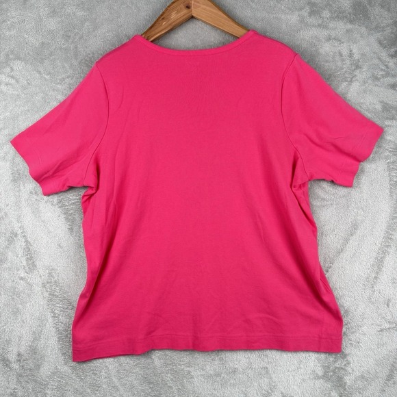 Duluth Trading Co Casual Shirt Lot of 2 Womens 3X Pink Gray Basic Staple Cotton - Picture 3 of 12